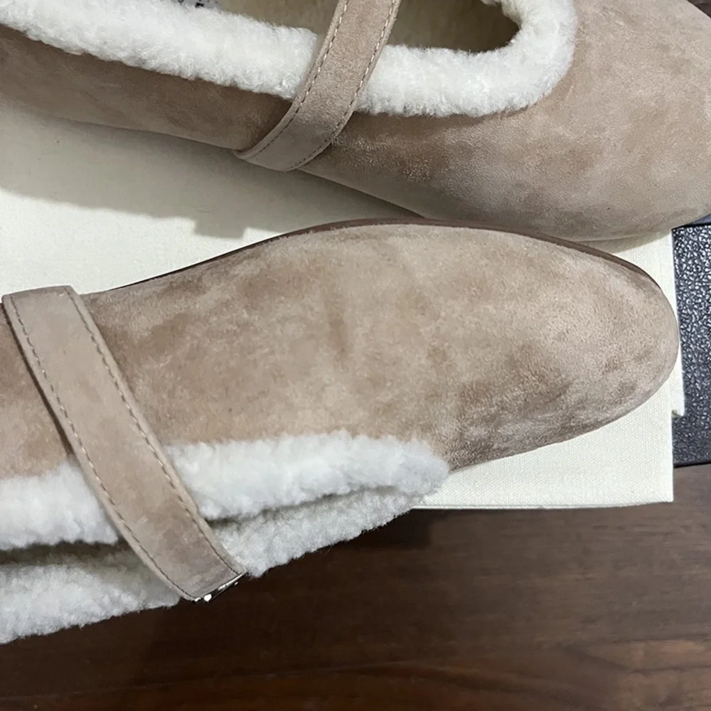 Alaïa Fleece-Lined Mary Jane Shoes Size EU 38 - Picture 4 of 9